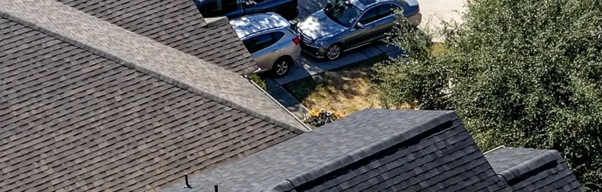 Finished architectural shingle roof